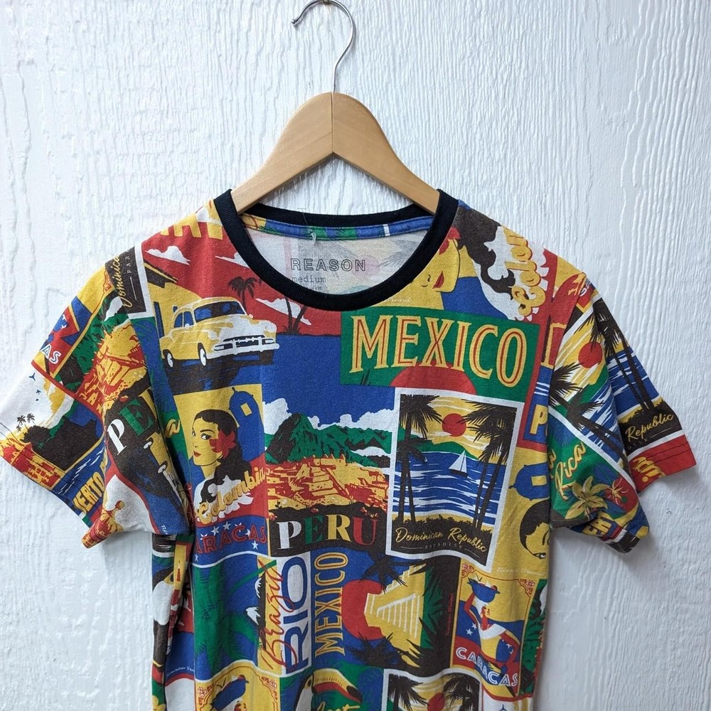 Reason Clothing Latin America T-Shirt Size Medium